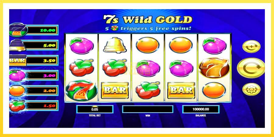 Slika 1 igralni avtomat 7s Wild Gold