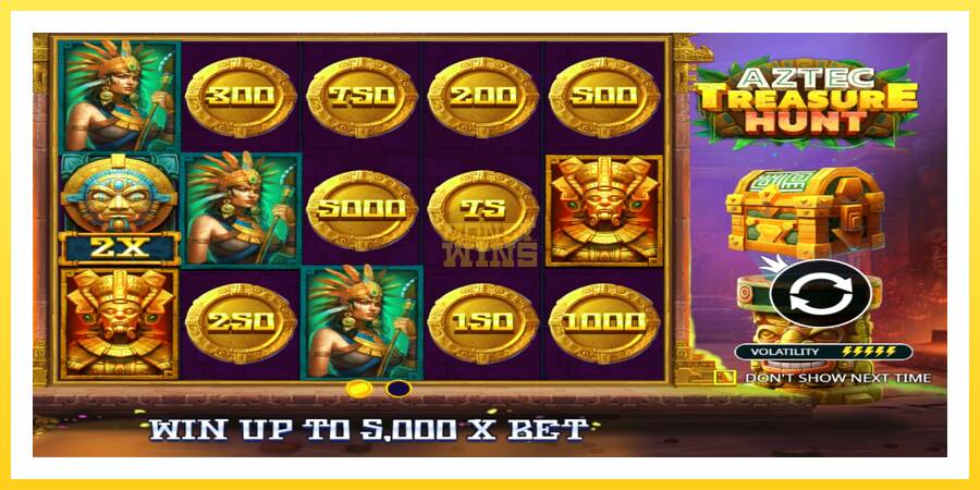 Slika 1 igralni avtomat Aztec Treasure Hunt