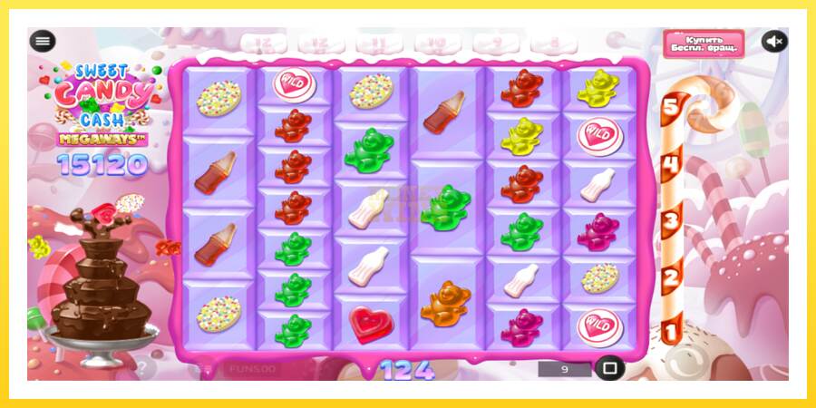 Slika 5 igralni avtomat Sweet Candy Cash Megaway