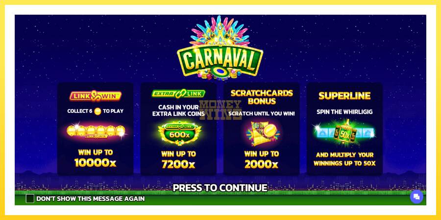 Slika 1 igralni avtomat Carnaval Link&Win