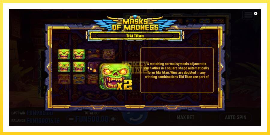 Slika 6 igralni avtomat Masks of Madness