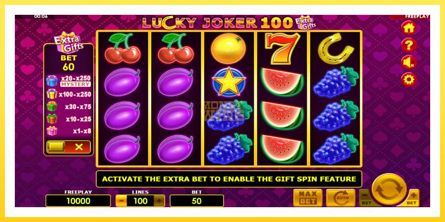 Slika 2 igralni avtomat Lucky Joker 100 Extra Gifts