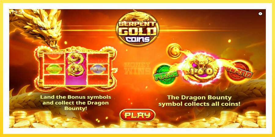 Slika 1 igralni avtomat Serpent Gold Coins