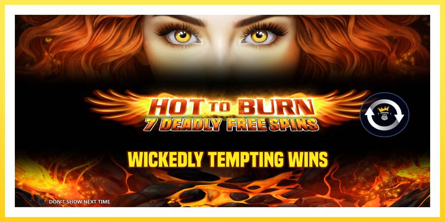 Slika 1 igralni avtomat Hot to Burn - 7 Deadly Free Spins