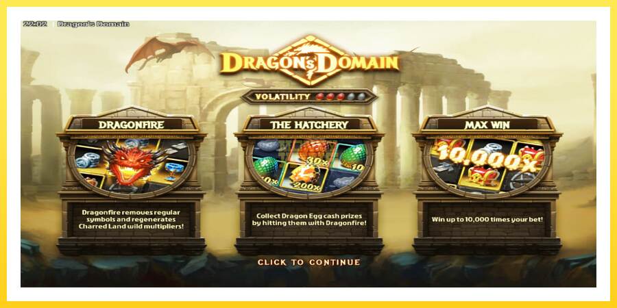 Slika 1 igralni avtomat Dragons Domain