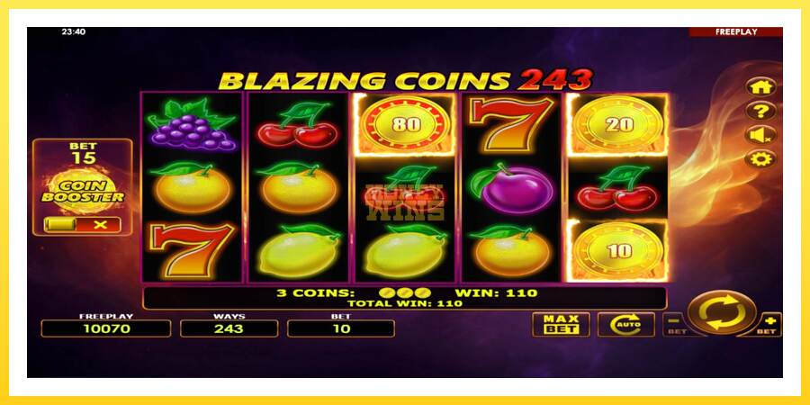 Slika 3 igralni avtomat Blazing Coins 243