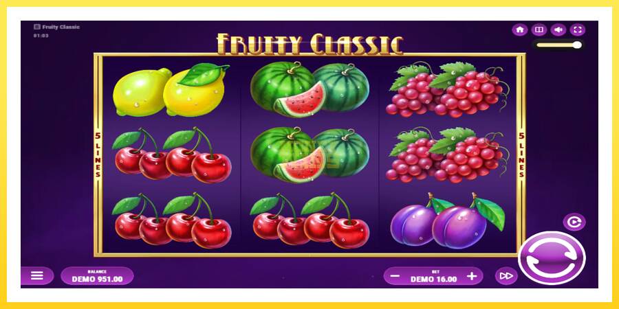 Slika 1 igralni avtomat Fruity Classic