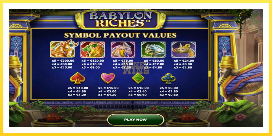 Slika 6 igralni avtomat Babylon Riches