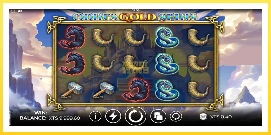 Slika 2 igralni avtomat Odins Gold Spins