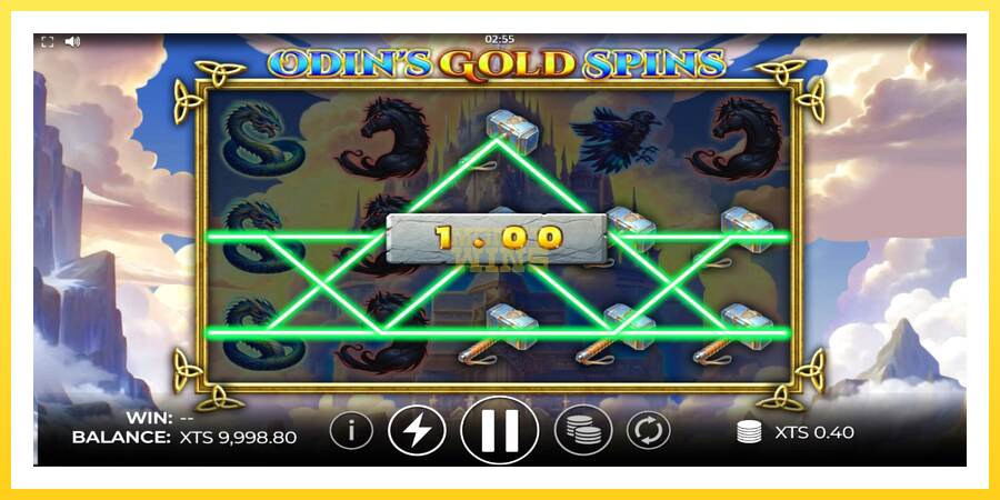 Slika 3 igralni avtomat Odins Gold Spins