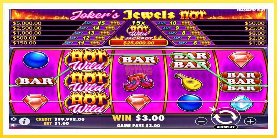 Slika 2 igralni avtomat Jokers Jewels Hot