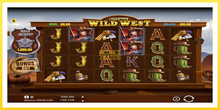 Slika 2 igralni avtomat Wild West Trueways