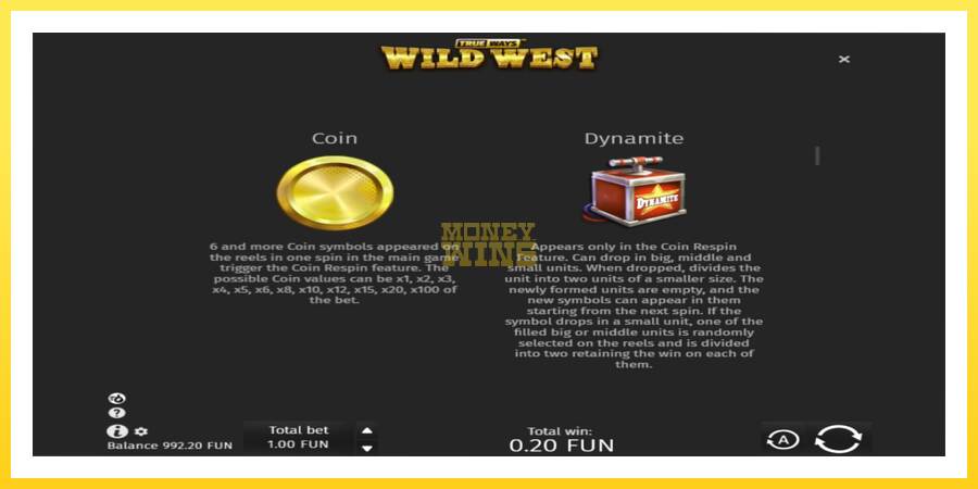 Slika 5 igralni avtomat Wild West Trueways