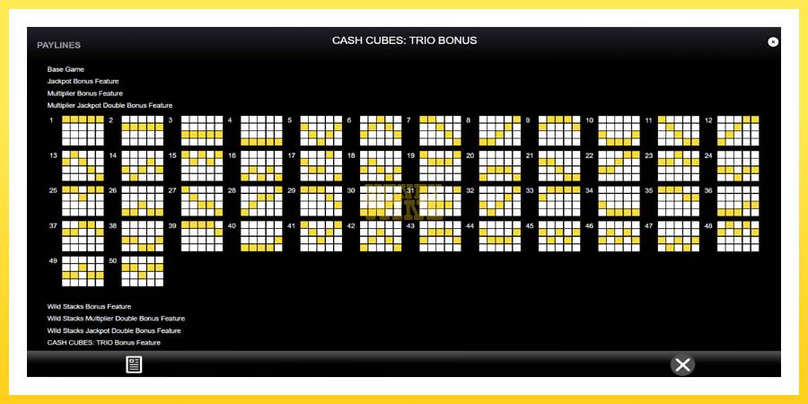 Slika 6 igralni avtomat Cash Cubes: Trio Bonus