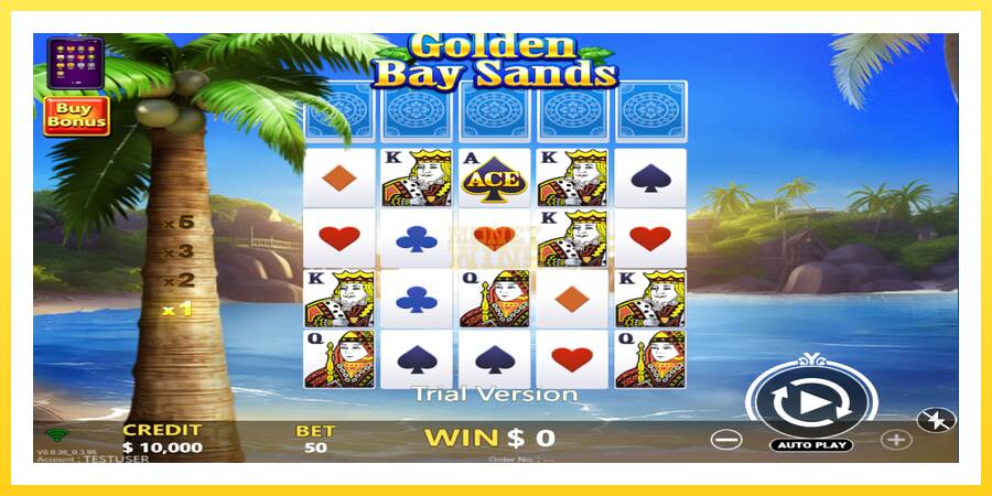 Slika 1 igralni avtomat Golden Bay Sands