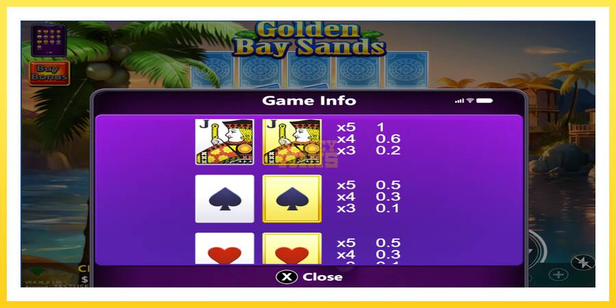 Slika 5 igralni avtomat Golden Bay Sands