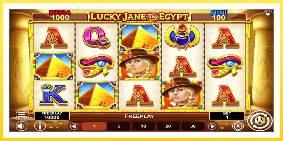 Slika 2 igralni avtomat Lucky Jane in Egypt Hold & Win