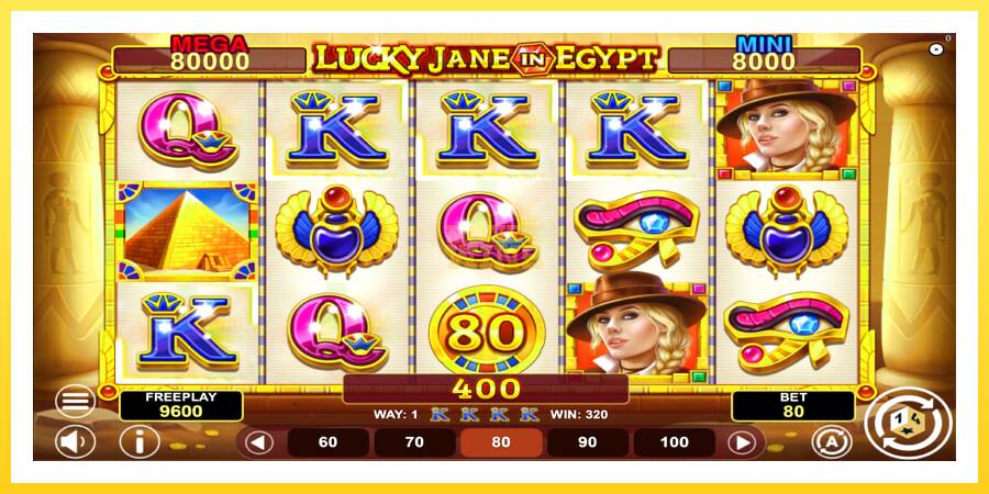 Slika 3 igralni avtomat Lucky Jane in Egypt Hold & Win