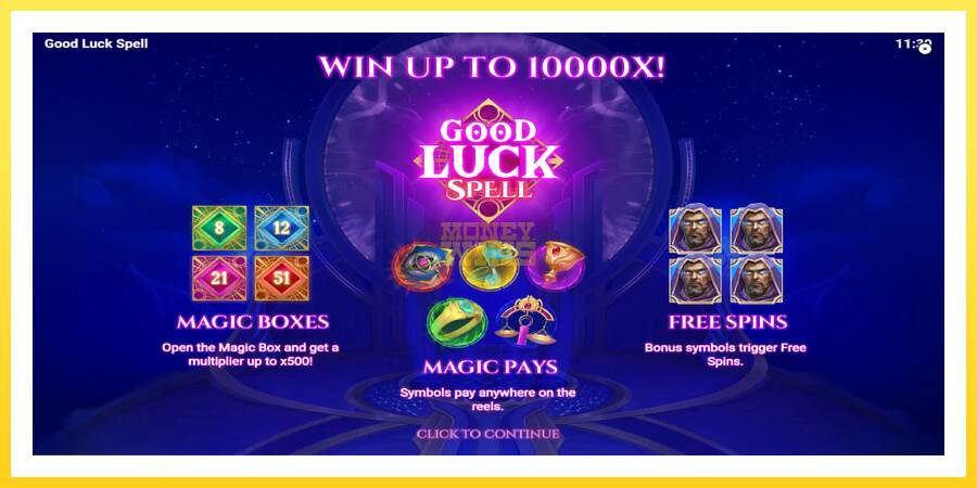 Slika 1 igralni avtomat Good Luck Spell