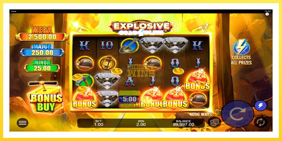 Slika 2 igralni avtomat Explosive Gold Blitz