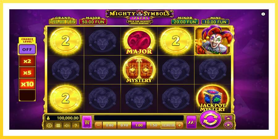 Slika 2 igralni avtomat Mighty Symbols: Jokers