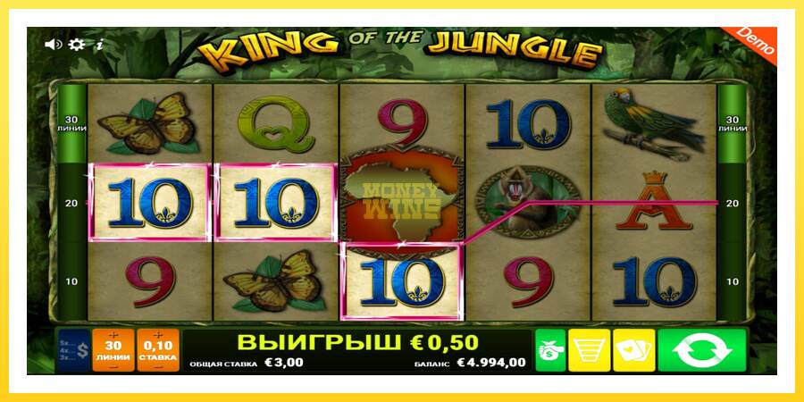 Slika 2 igralni avtomat King of the Jungle