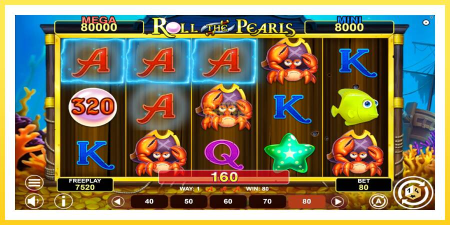 Slika 4 igralni avtomat Roll The Pearls Hold & Win