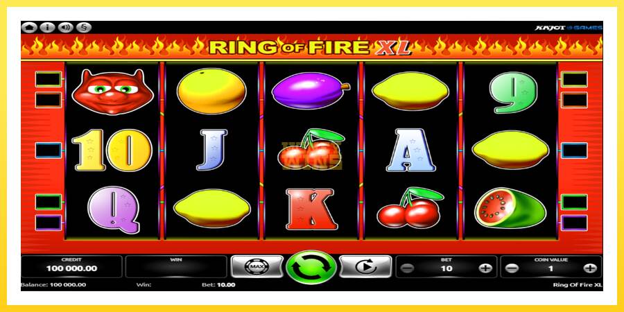 Slika 1 igralni avtomat Ring of Fire XL