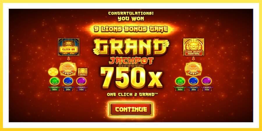 Slika 2 igralni avtomat 9 Lions: Hold The Jackpot