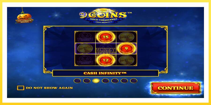 Slika 1 igralni avtomat 9 Coins Grand Diamond Edition Halloween Jackpots