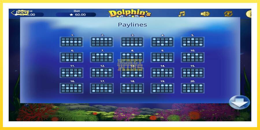 Slika 5 igralni avtomat Dolphin’s Luck 2