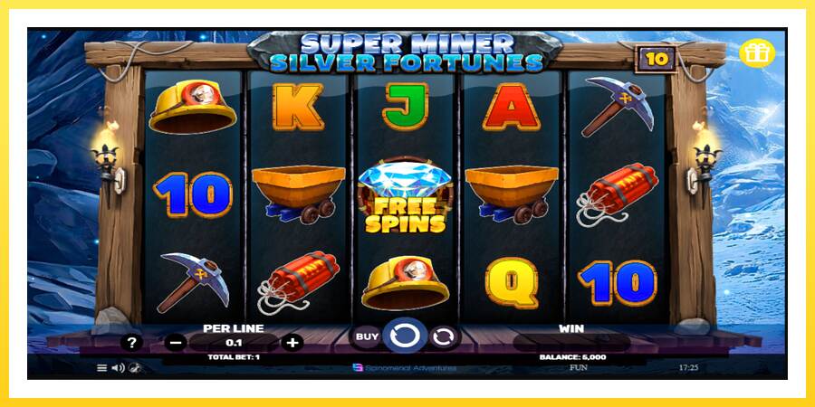 Slika 1 igralni avtomat Super Miner Silver Fortunes