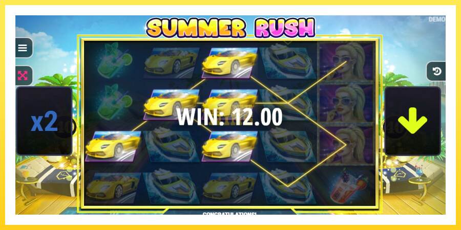 Slika 2 igralni avtomat Summer Rush