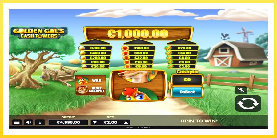 Slika 2 igralni avtomat Golden Gal’s Cash Tower