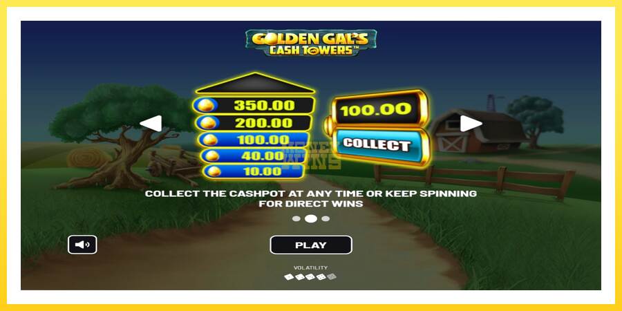 Slika 4 igralni avtomat Golden Gal’s Cash Tower