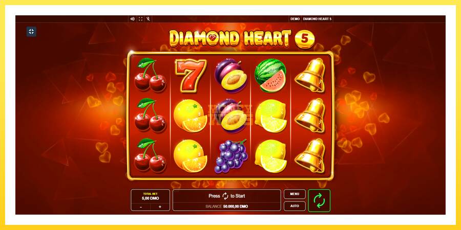 Slika 1 igralni avtomat Diamond Heart 5