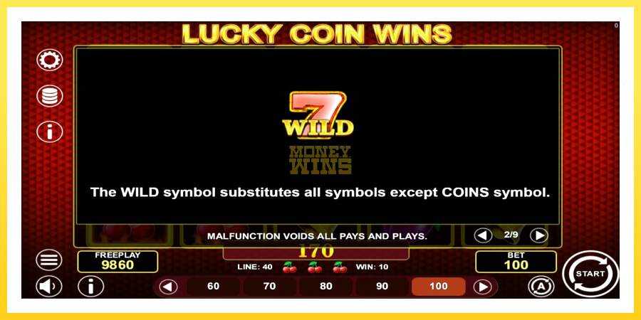 Slika 5 igralni avtomat Lucky Coin Wins