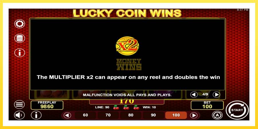 Slika 7 igralni avtomat Lucky Coin Wins