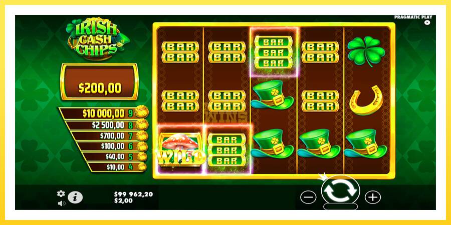 Slika 4 igralni avtomat Irish Cash Chips