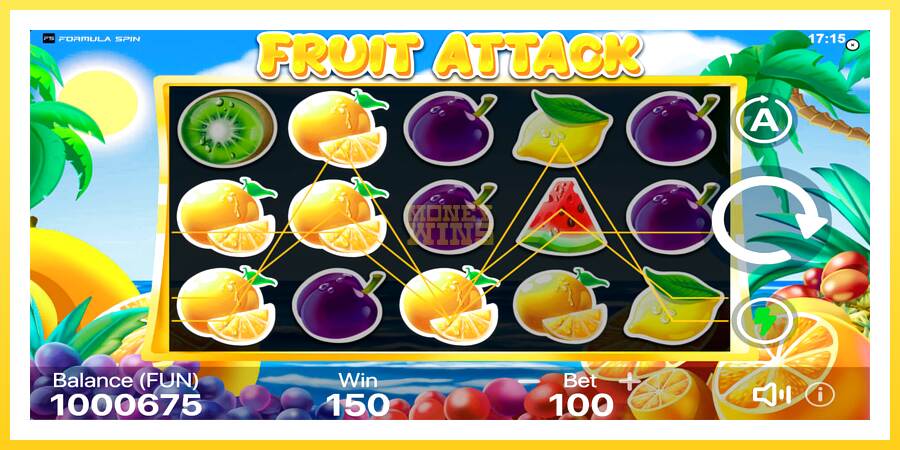 Slika 2 igralni avtomat Fruit Attack