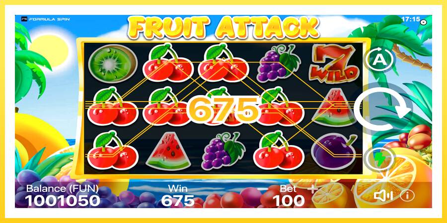 Slika 3 igralni avtomat Fruit Attack