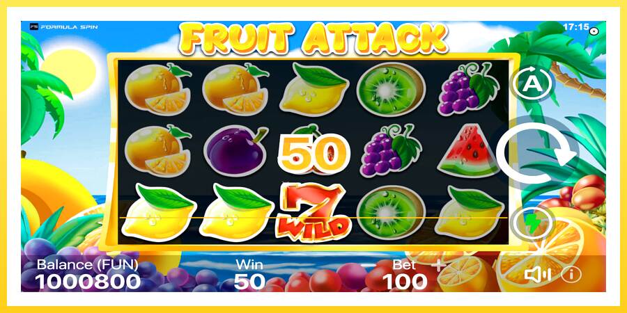 Slika 4 igralni avtomat Fruit Attack