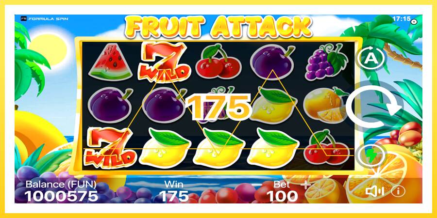 Slika 5 igralni avtomat Fruit Attack