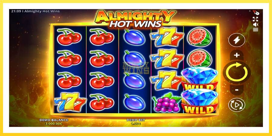 Slika 1 igralni avtomat Almighty Hot Wins