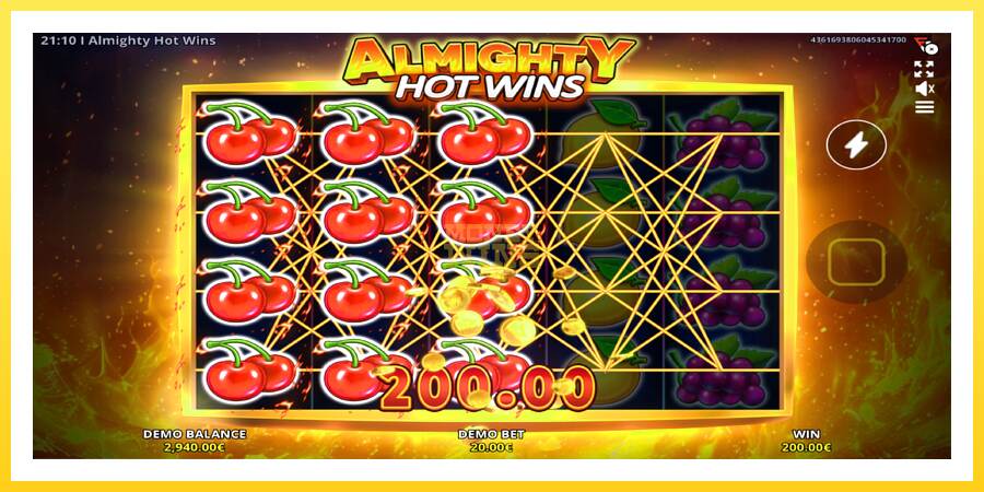 Slika 2 igralni avtomat Almighty Hot Wins