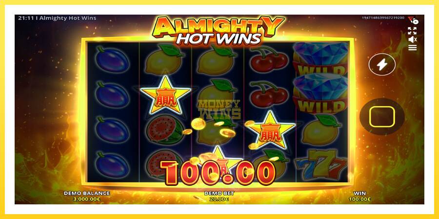 Slika 3 igralni avtomat Almighty Hot Wins