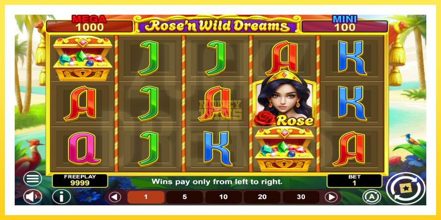 Slika 2 igralni avtomat Rose’n Wild Dreams Hold & Win