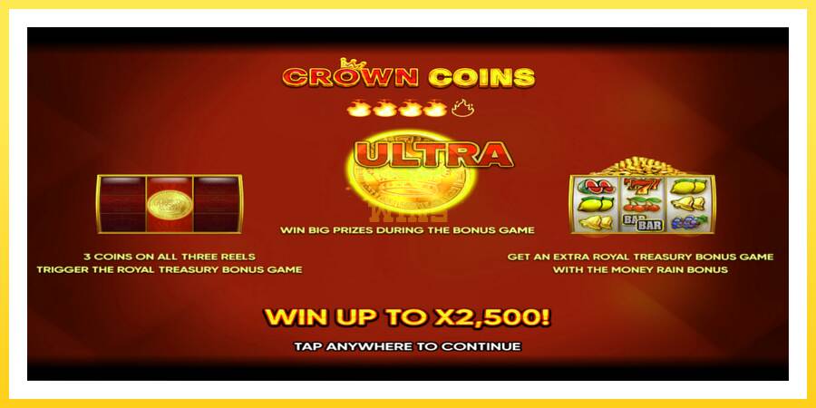 Slika 1 igralni avtomat Crown Coins