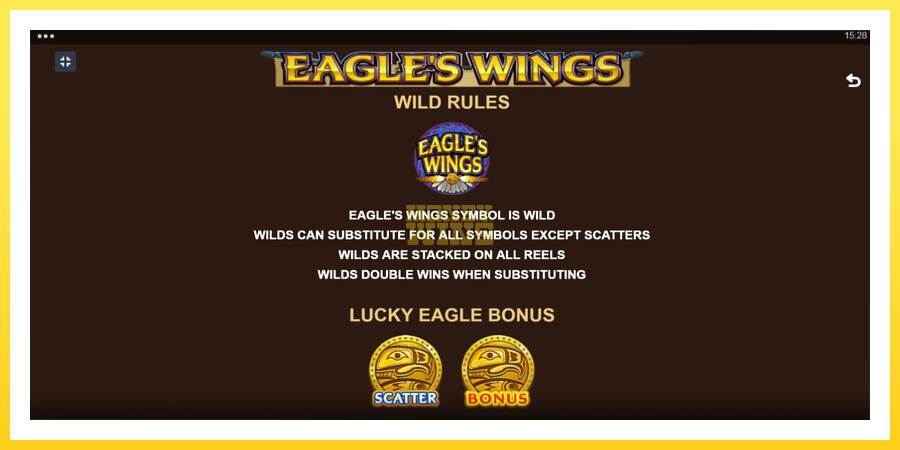 Slika 5 igralni avtomat Eagles Wings