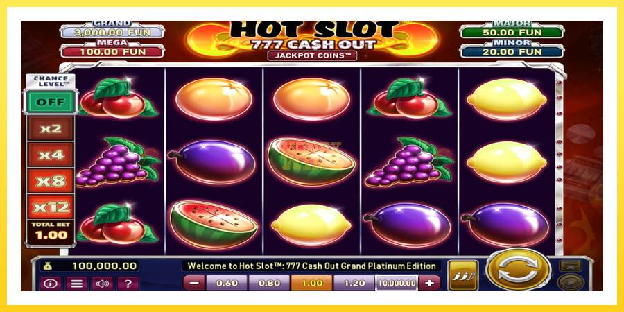 Slika 1 igralni avtomat Hot Slot: 777 Cash Out Grand Platinum Edition